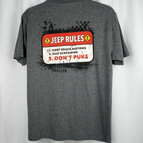 DISTRICT  Jeep Rules Graphic Tee Women's S   Campy Grunge Casual - Picture 1 of 7